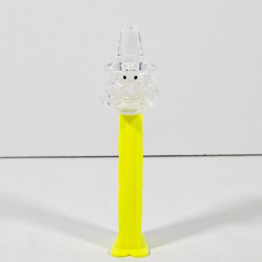 Vintage PEZ Crystal Witch Dispenser Yellow Mail Order Exclusive Made in Slovenia